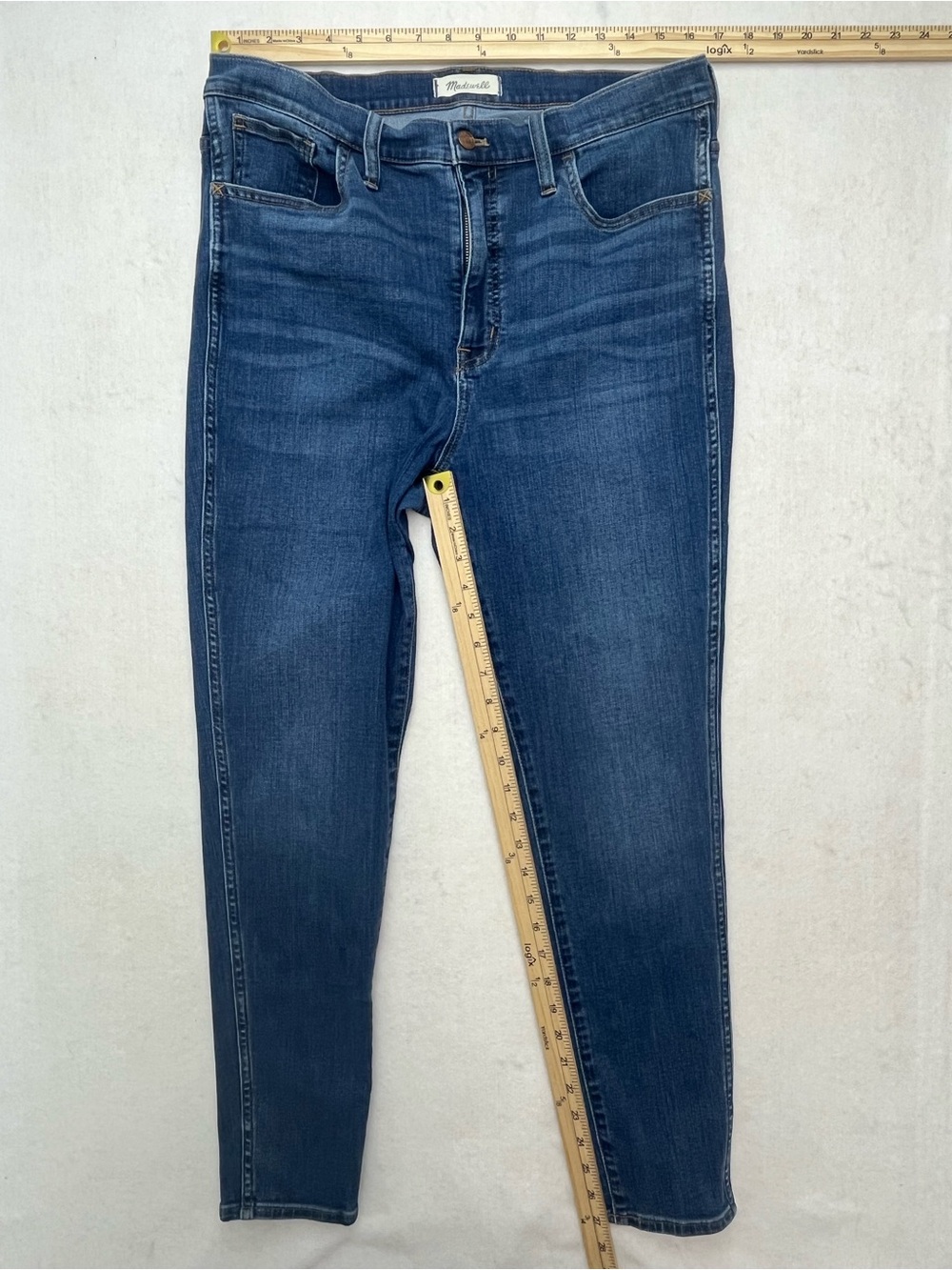Madewell Women’s Dark Wash 10" Roadtripper Skinny Stretch Denim Jeans Size 32